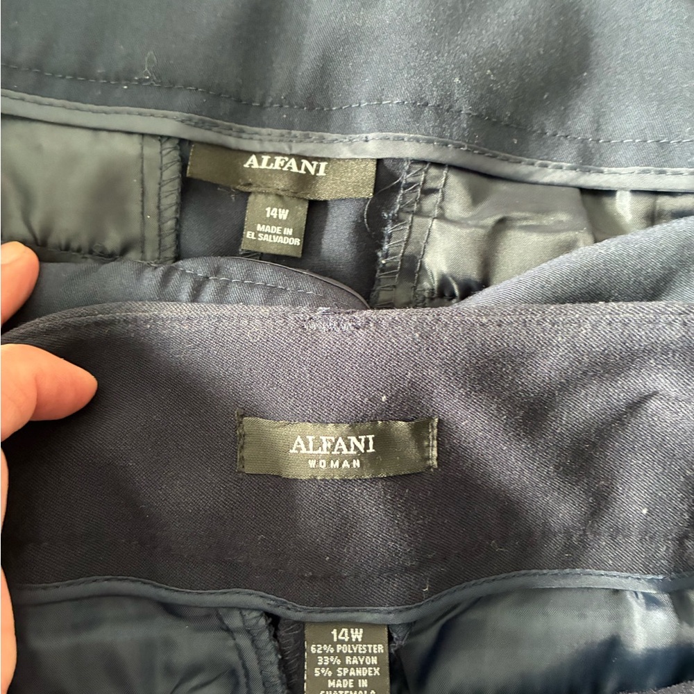 Alfani Woman Navy trousers -2pair of pants